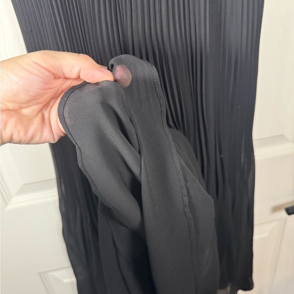 Wilfred Black Body Suit Dancer Black Dress Jersey Pleated Bottom Size Small - Picture 3 of 9